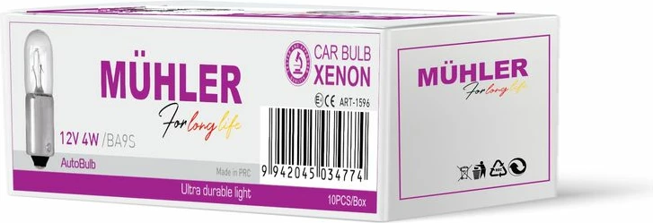 Lampa 12v 4w Ba9s R233