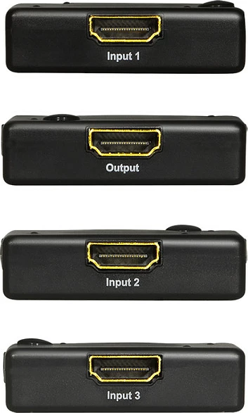 Switch HDMI LogiLink 3x1 Mini, 1080p/60Hz, HDCP/CEC, i zi