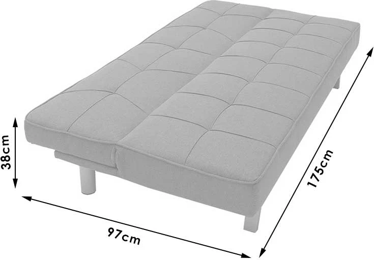 Set mobiljesh për dhomë dite studentore Atmos, divan-krevat dhe tavolinë, 2 copë