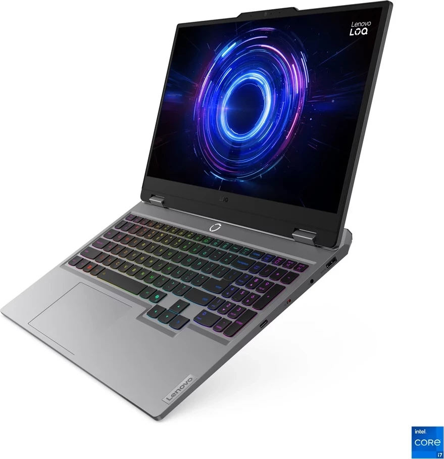 Laptop gaming Lenovo LOQ 15IRX10 (83JE00B3SC), Core i7-13650HX, 32GB RAM, 1TB SSD, GeForce RTX 5070, 15.6\" FHD 144Hz IPS, Windows 11 Home, gri