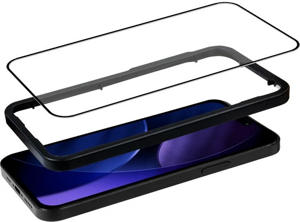 Xham mbrojtës i temperuar 3D Edge-to-Edge, CRONG, CRG3DAGIP1766A, 0.33mm, me kornizë montimi, për iPhone 17 Air, 1 copë