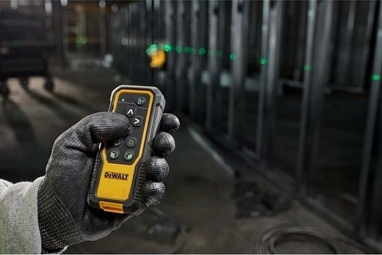 Laser linear Dewalt DCLE34035D1 18V 3x360° dritë e gjelbër, set 1x2.0Ah