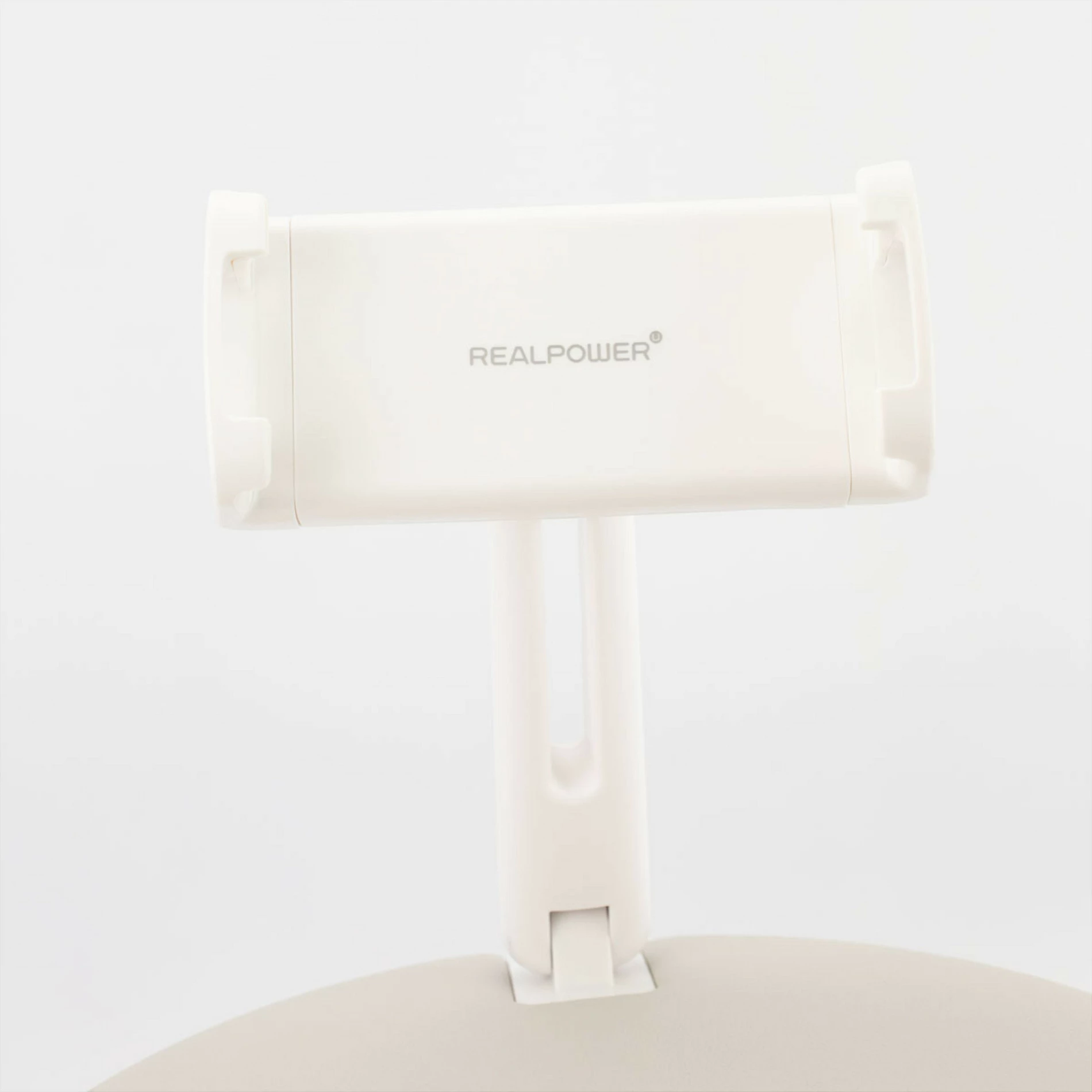 Mbajtëse tableti RealPower PillowStand 1, për tablet/celular, horizontale, bezhë