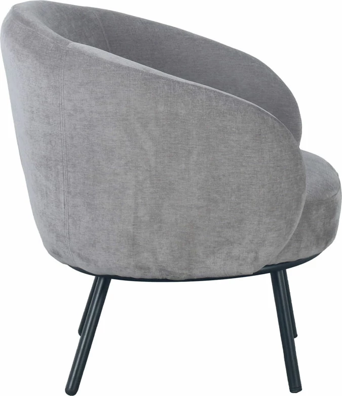 Karrige e ulët Malu, ngjyrë gri, 74x68x74