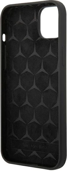 Mbështjellës Mercedes Silicone Line për iPhone 14 Plus, i zi