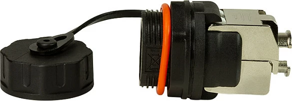 Prizë Keystone LogiLink Cat.6A RJ45 STP industriale, me kapak mbrojtës