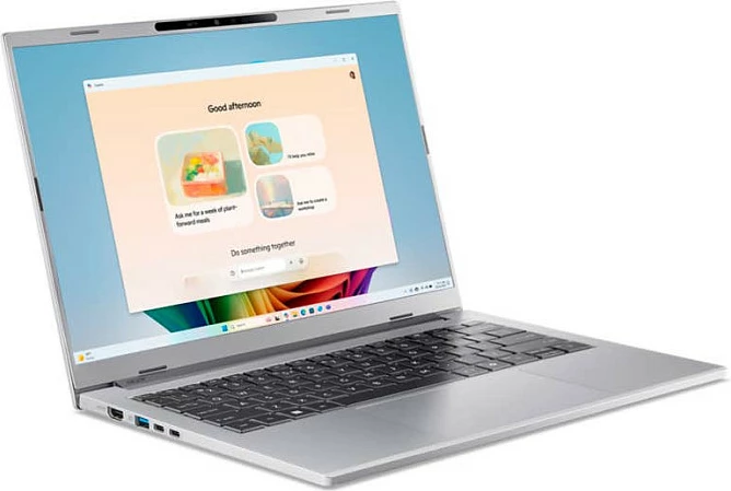 Laptop Acer Aspire 14 AI A14-53M-71LQ, Core Ultra 7, 32GB RAM, 1TB SSD, 14" 1920x1200, Windows 11 Home, Pure Silver