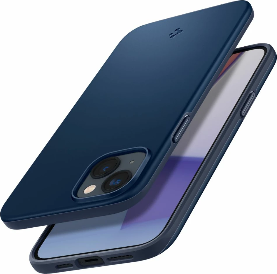 Mbështjellës, Spigen, Thin Fit për iPhone 14 Plus, ultra i hollë 1.55 mm, TPU+PC, blu 6