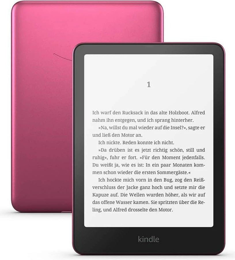 Lexues digjital eBook Amazon Kindle Paperwhite 12th Gen Signature Edition SA569P 32GB 7", Metallic Raspberry