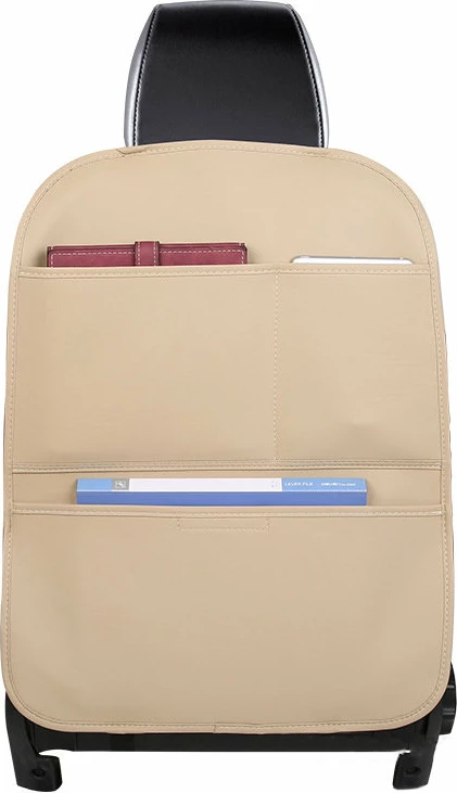 Organizues për ulëse veture Hurtel, lëkurë PU, bezhë