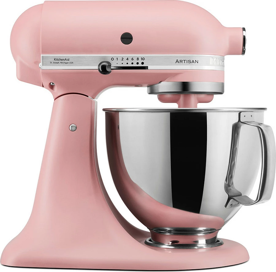 Mikser stacionar KitchenAid Artisan 5KSM175PSEDR, tas 4.8 L, 300 W, 10 shpejtësi, rozë
