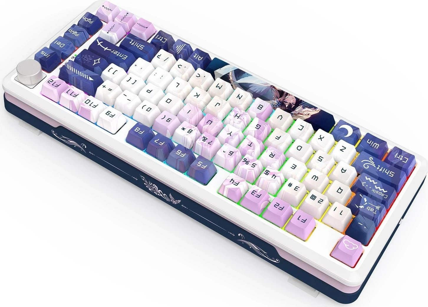 Tastierë Redragon K681ACG-RGB-PRO Cyrus, RGB, mekanike, wireless, ngjyrë vjollcë