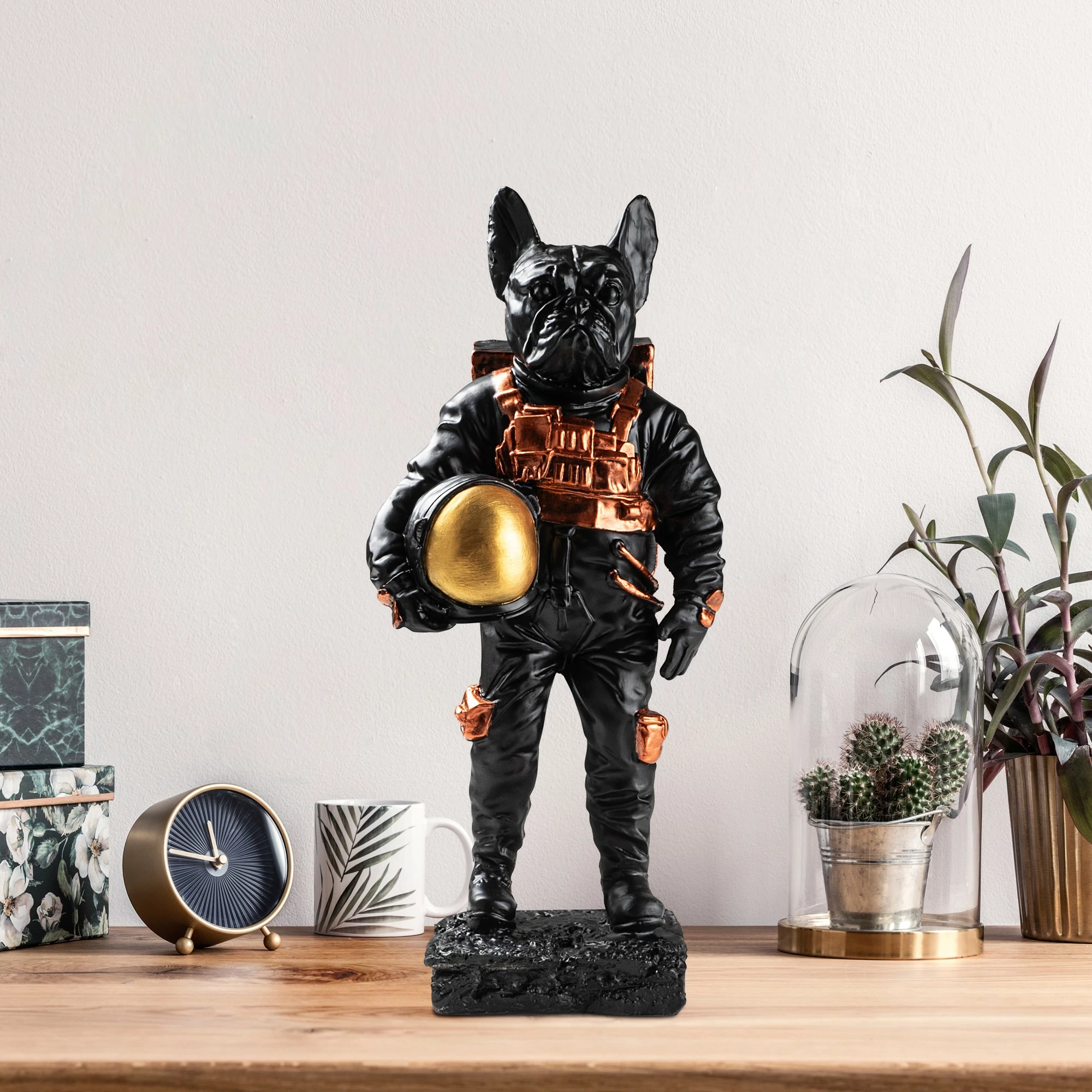 Objekt dekorativ Aberto Design, qen astronaut, shumëngjyrësh
