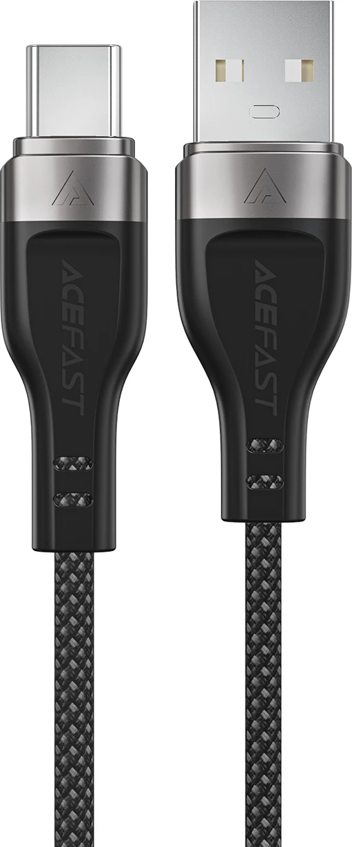 Kabllo Acefast C11-04 USB-A në USB-C, 1.2m, 3A, Magnetike, e zezë