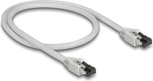 Kabllo rrjeti DeLOCK 80557 Cat8.1, 0.5m, 40Gbps, RJ-45, S/FTP, gri