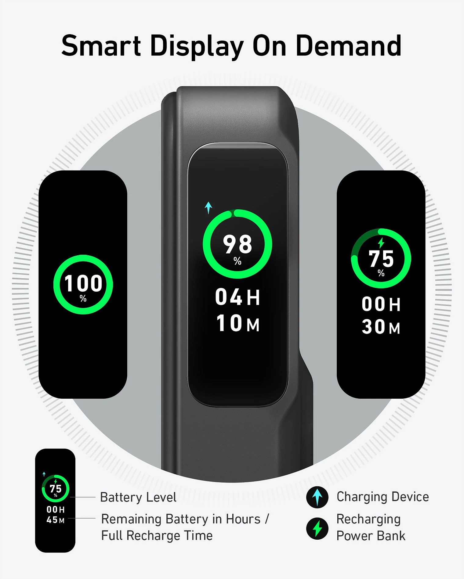 Powerbank Anker 633 MagGo, 10.000 mAh, 15W, e zezë