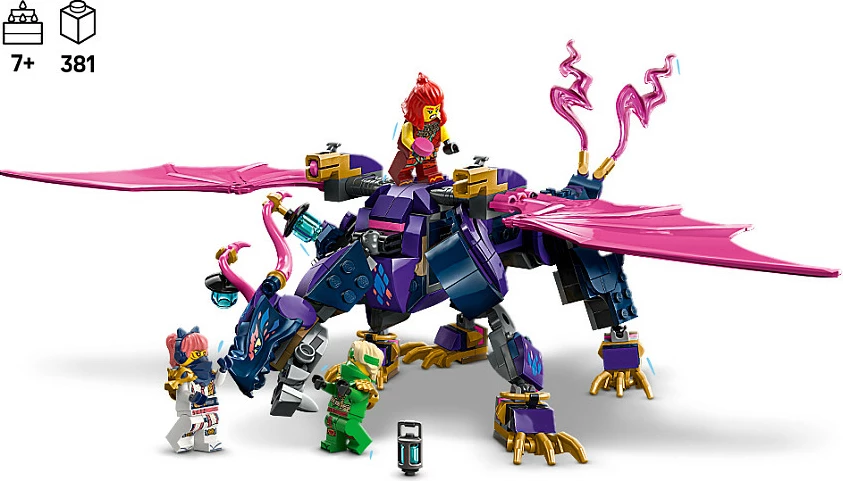 Set ndërtimi LEGO NINJAGO 71842 Rontu Master Dragon, 381 copë, 7+, shumëngjyrësh
