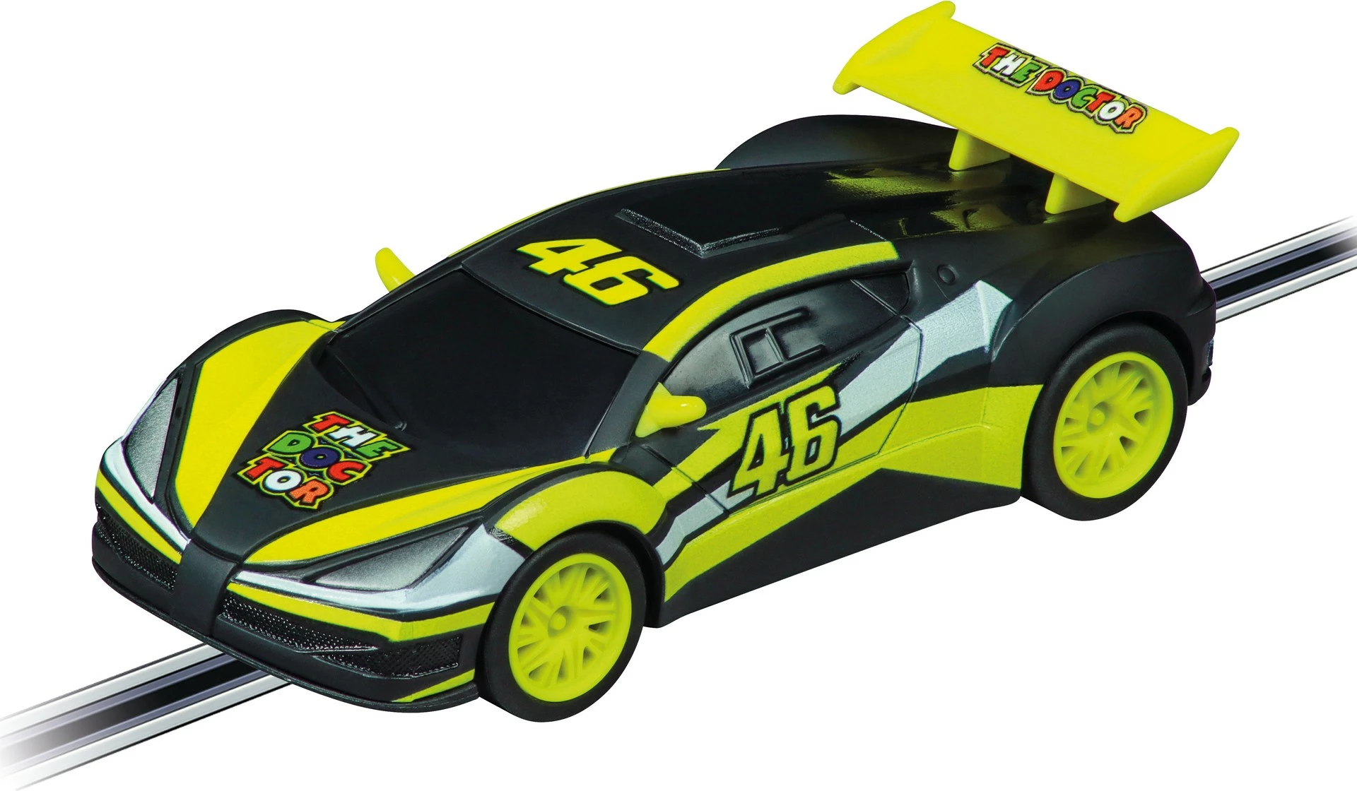 Set garash Carrera GO!!! VR46 Ultimate Racing, 2 makina, pista 4.9m, shumëngjyrësh