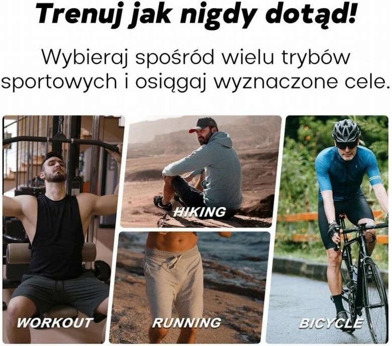 Smartwatch për meshkuj Gravity, rrip i zi dhe i kaltër