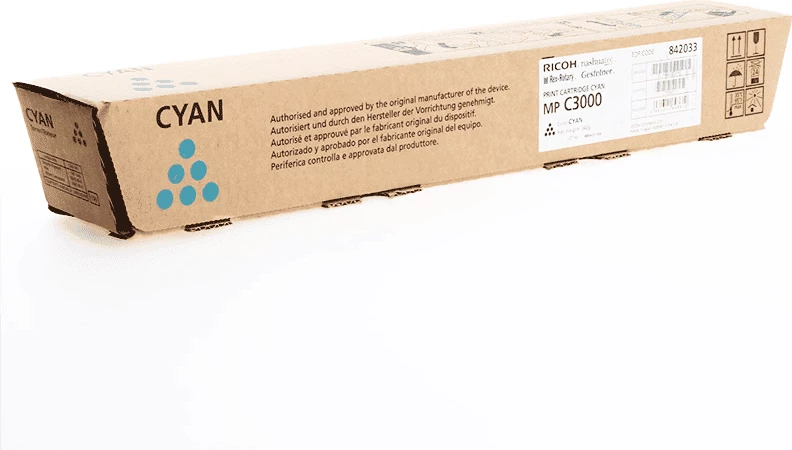 Toner Ricoh MP C3000 842033 rendiment 15000 faqe cyan