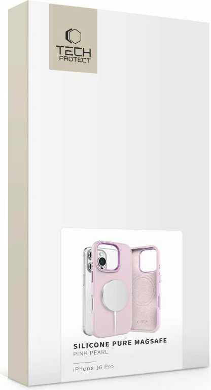 Mbështjellës Tech-Protect Silicone Pure MagSafe për iPhone 16 Pro, Rozë