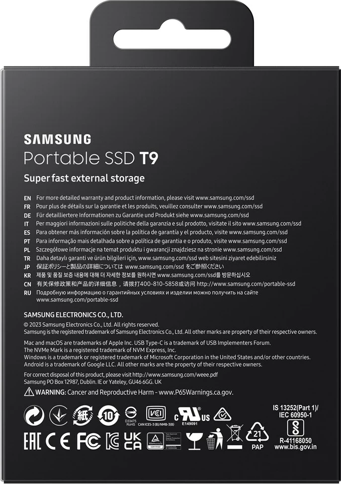 SSD Samsung MU-PG4T0B, 4 TB, USB Type-C 3.2 Gen 2, Zi