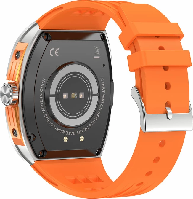 Smartwatch Moye Kronos Prime 1.96" AMOLED, Bluetooth thirrje, IP68, 5-7 ditë bateri, portokalli