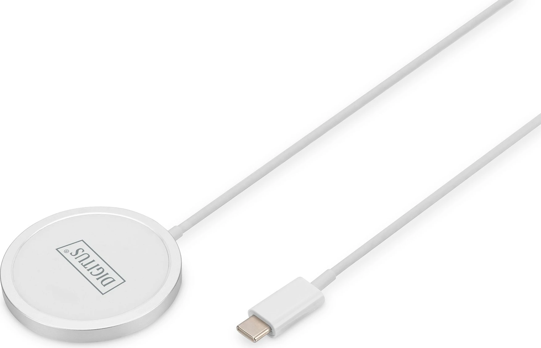 Karikues wireless Digitus, MagSafe, 15W, i bardhë