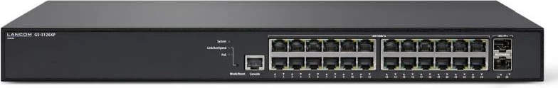 Switch LANCOM GS-3126XP 24 porta Gigabit PoE, Layer-3 bazik, 1 Gbps