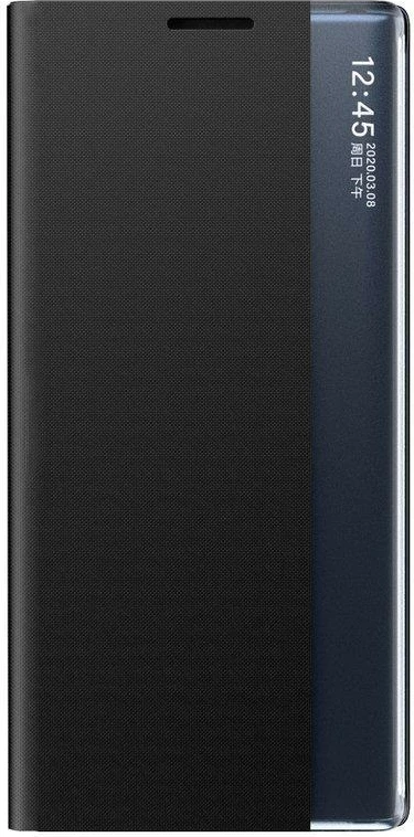 Mbështjellës Hurtel për Samsung Galaxy A73 me kapak dhe qëndresë, i zi