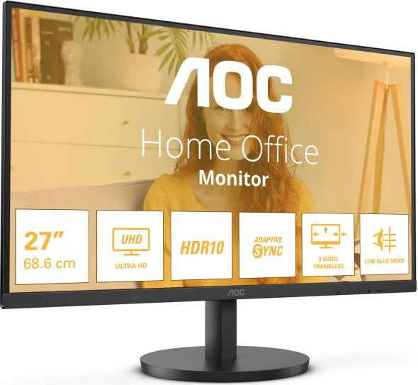 Monitor AOC U27B3M 27" UHD VA 60 Hz HDR10 AdaptiveSync, i zi