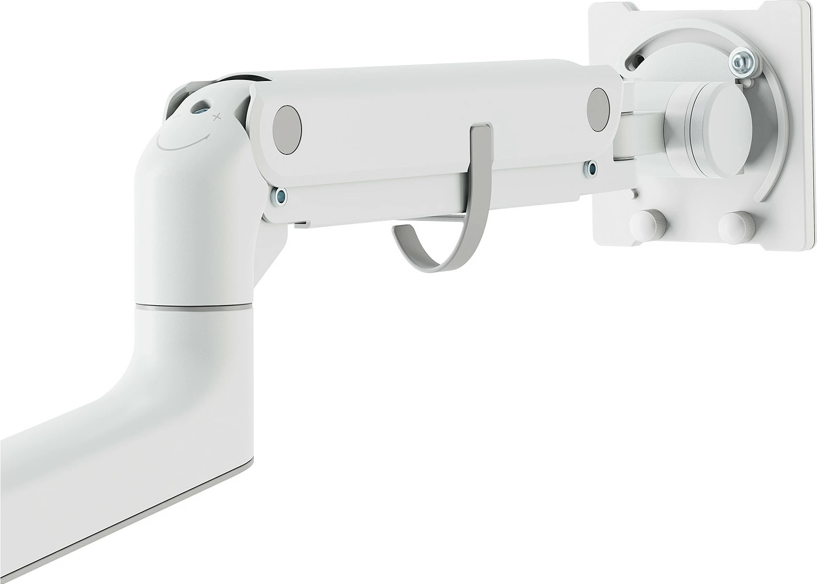 Mbajtës monitori Digitus Single Monitor Mount, 57", 27 kg, VESA 75x75/100x100, Clamp, i bardhë