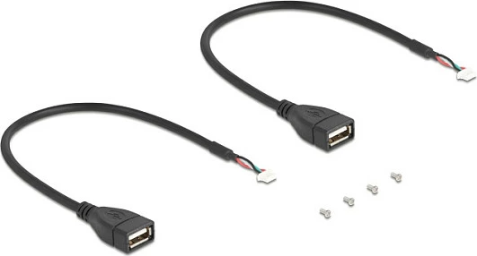 Adapter Mini PCIe në 2x USB 2.0 DeLOCK 64346, internal