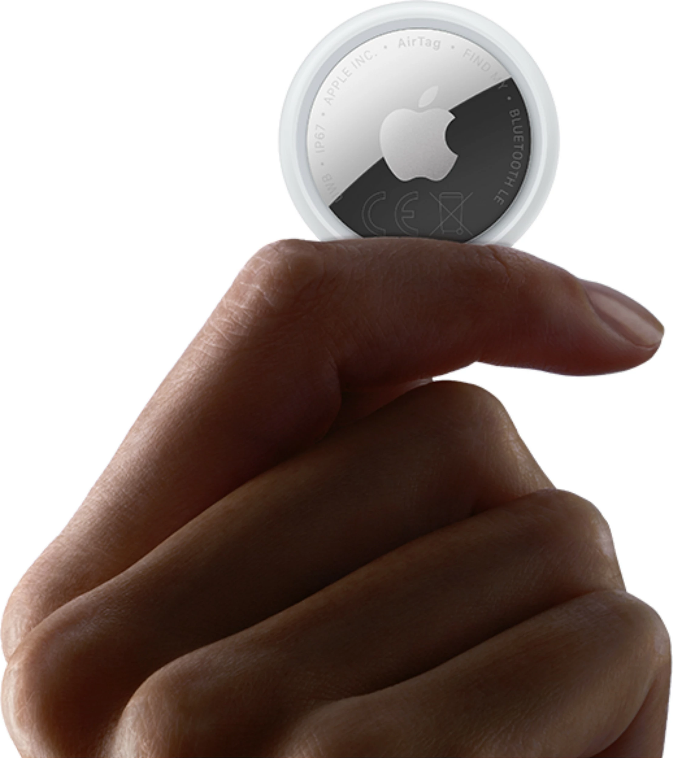 Gjetës Apple AirTag, paketim 4 copë, Bluetooth/NFC, bateri CR2032, argjend/e bardhë