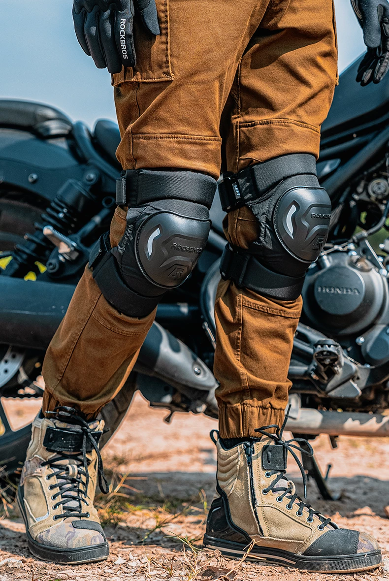 Mbrojtëse gjunjësh Rockbros 19230003001, najlon/plastik, e zezë, set