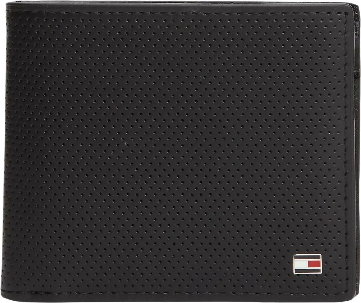 Portofol për meshkuj Tommy Hilfiger TH Element Mini CC Wallet AM0AM14790, i zi