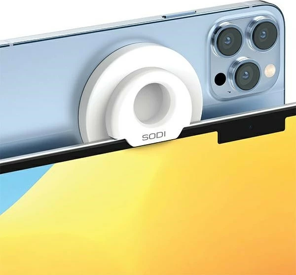 Mbajtëse induktive për MacBook MagSafe SODI BM-300, për iPhone 12/13/14, e bardhë