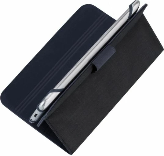 Mbështjellës për tablet RIVACASE 3312, universal 7", funksion stand, poliuretan/mikrofibër, i zi