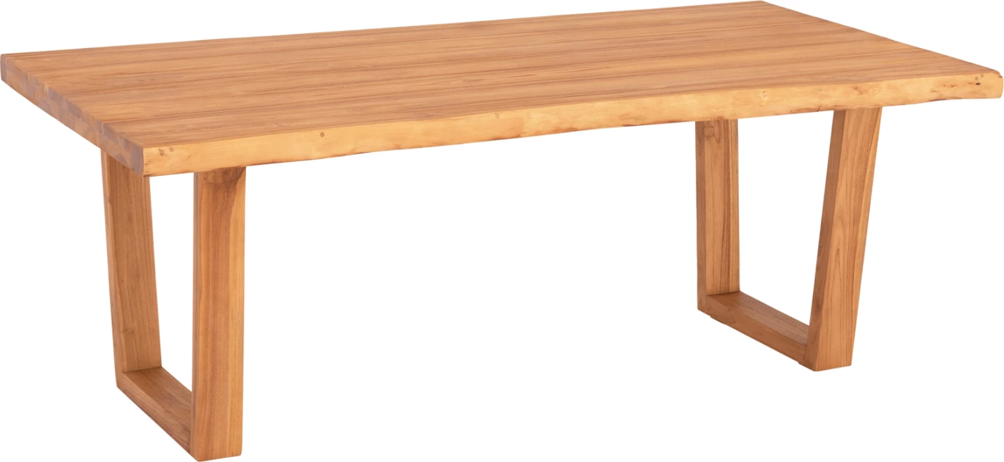 Tavolinë ngrënieje LEOPOLD FH9933.01 dru TEAK masiv, ngjyrë natyrale, 200.5x107x76H cm.
