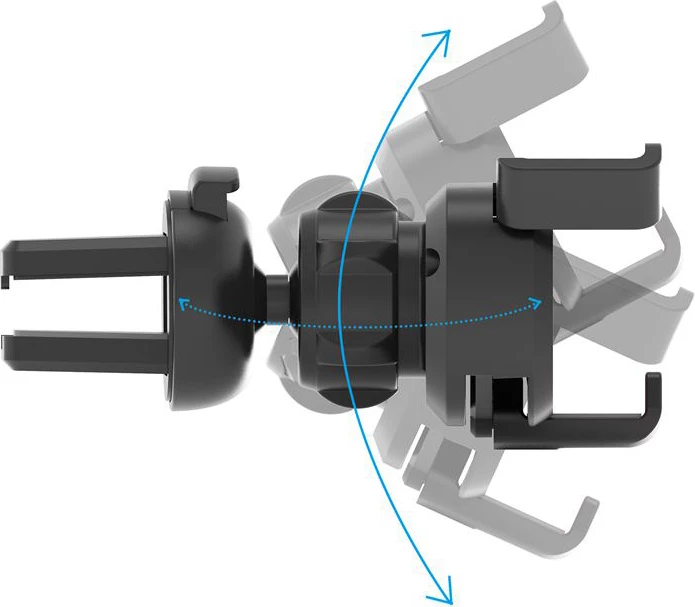 Mbajtës graviteti për celular Hurtel YC06, për ventilator të makinës, me aromatizues, argjend