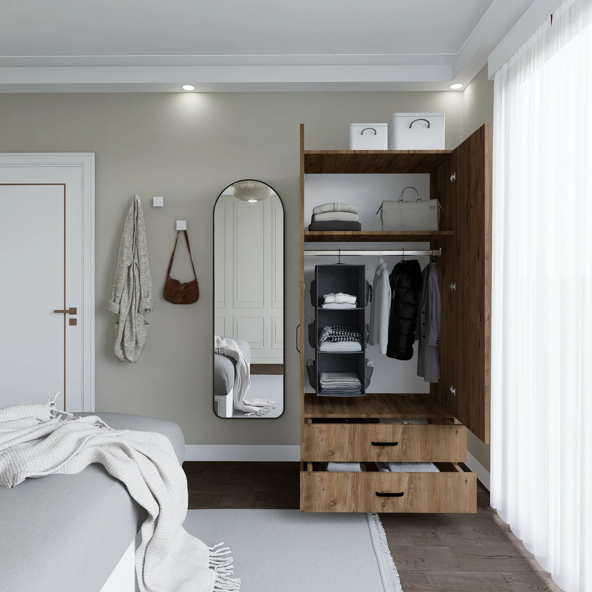 Dollap Skye Decor, Yaman 1600-044, ngjyrë pishë Atlantike