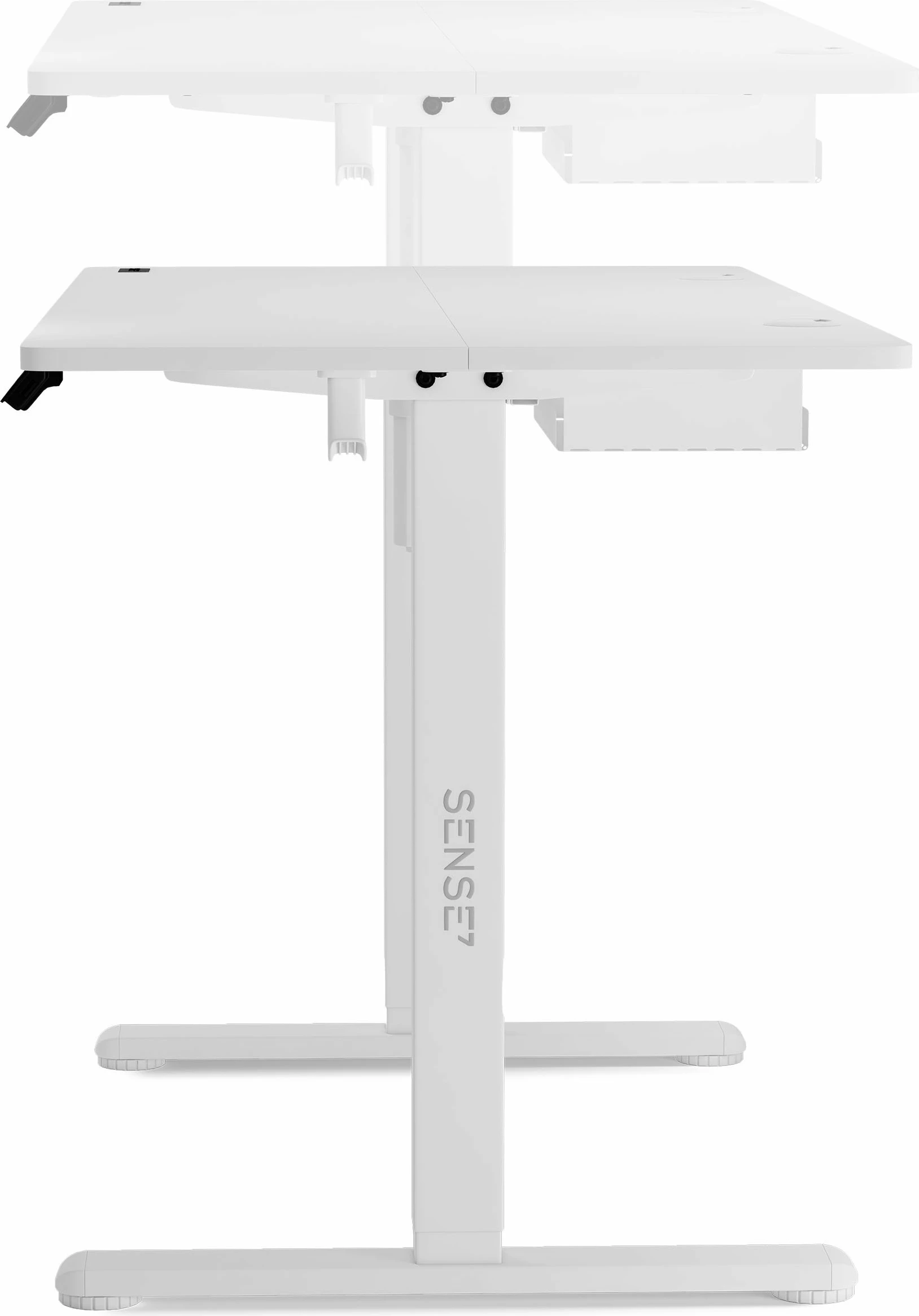 Tavolinë elektrike SENSE7 NOJO 120x60 cm, rregullim lartësie 72-118 cm, e bardhë