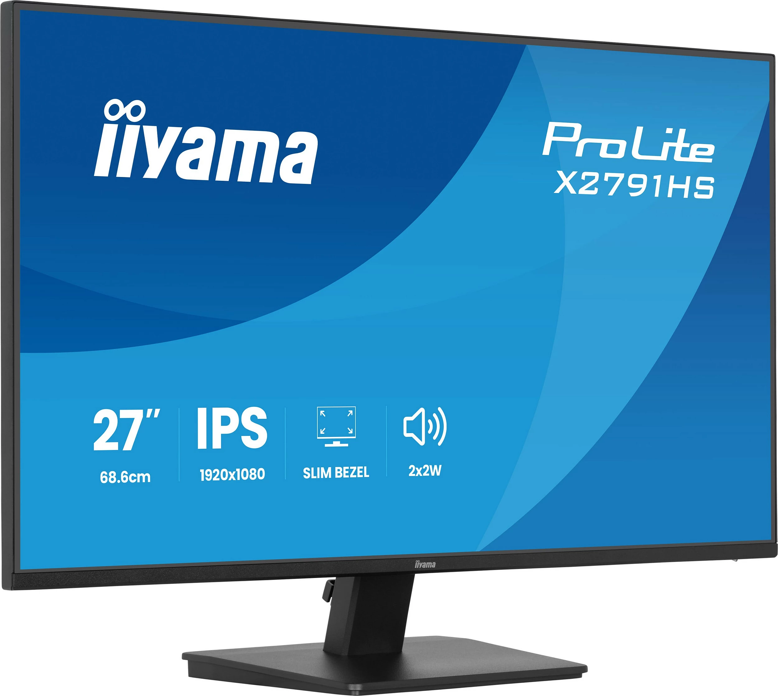 Monitor iiyama ProLite X2791HS-B1, 27", Full HD, IPS, 120Hz, FreeSync, i zi