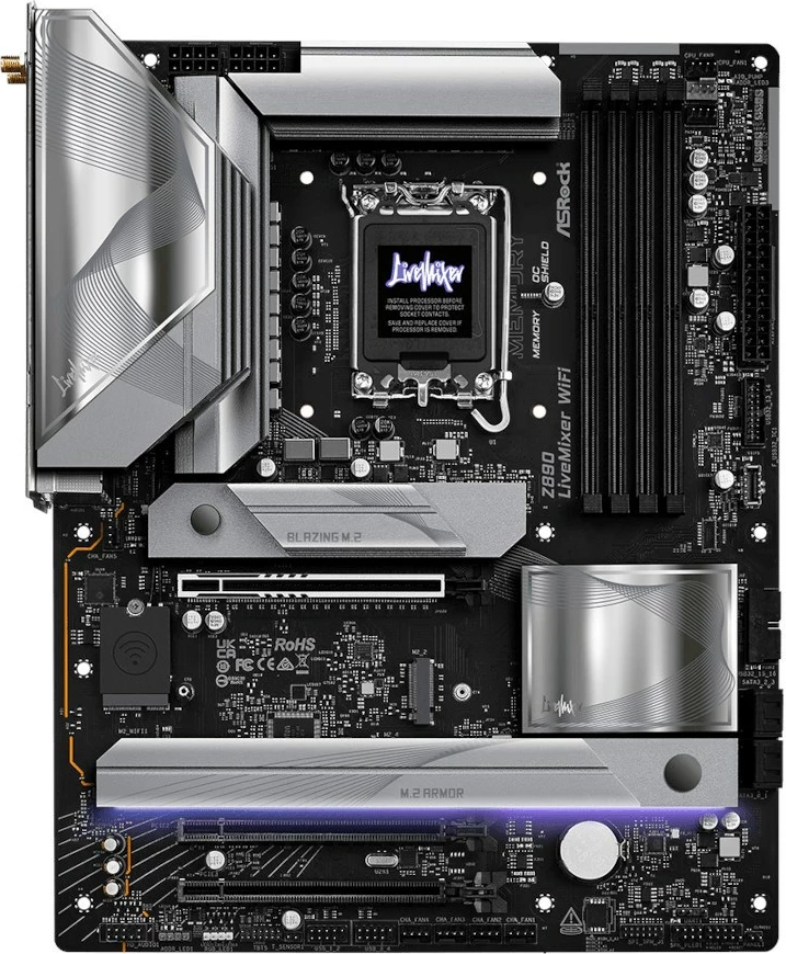Pllakë amë ASRock Z890 LiveMixer WiFi, ATX, Socket-1851