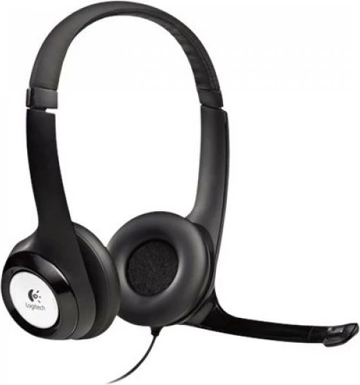 Kufje me mikrofon Logitech H390 USB (981-000406), kabllo 2 m, të zeza