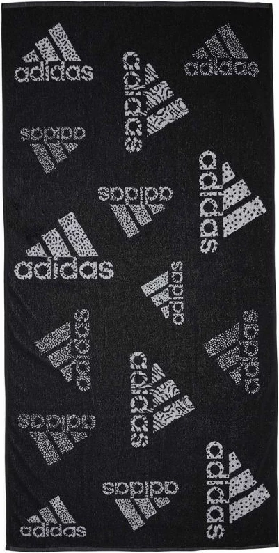 Peshqir për not adidas, i bardhë dhe i zi