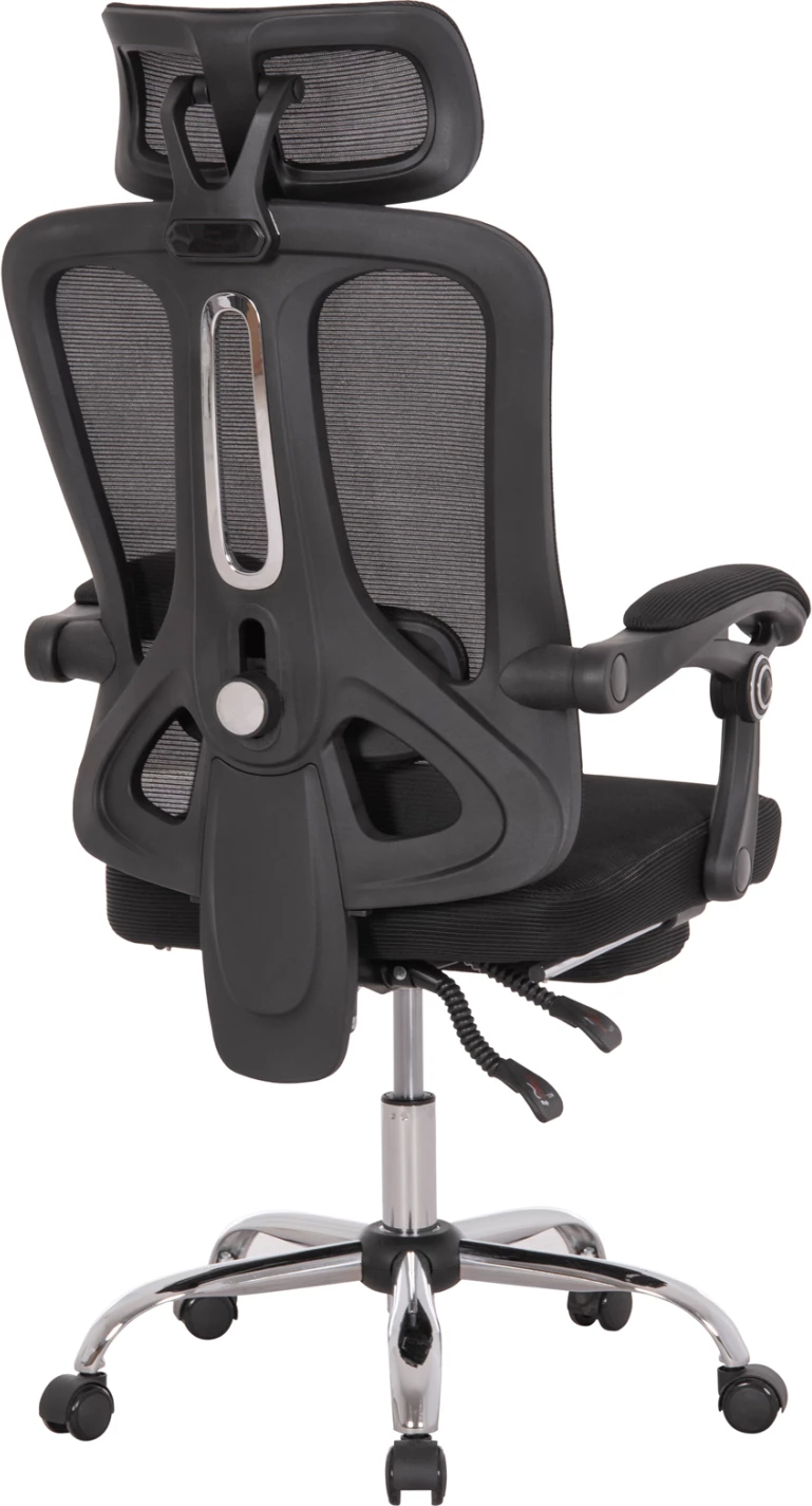 Karrige zyre BARNET, rrjetë e zezë, kornizë najloni, FH18258.01, 61x62x123cm