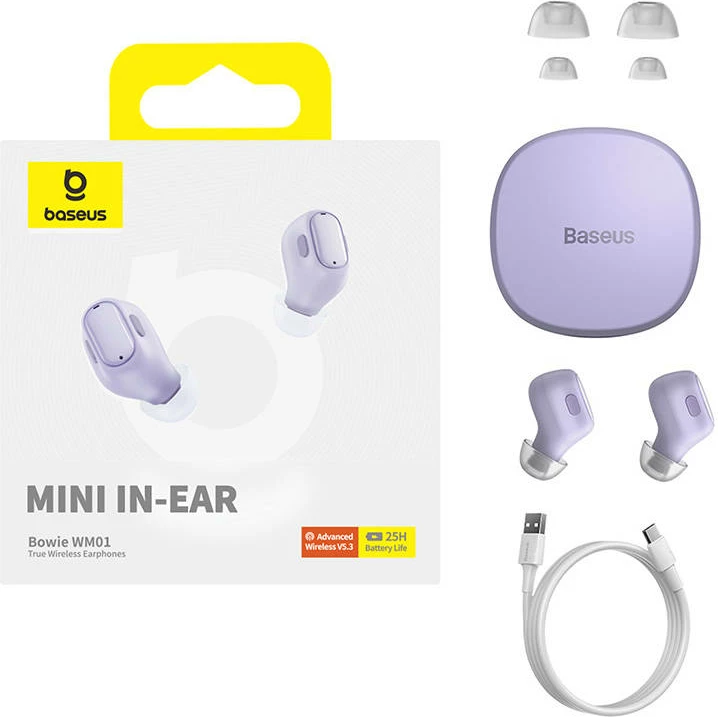 Kufje wireless Baseus Bowie WM01, TWS, Bluetooth 5.3, vjollcë
