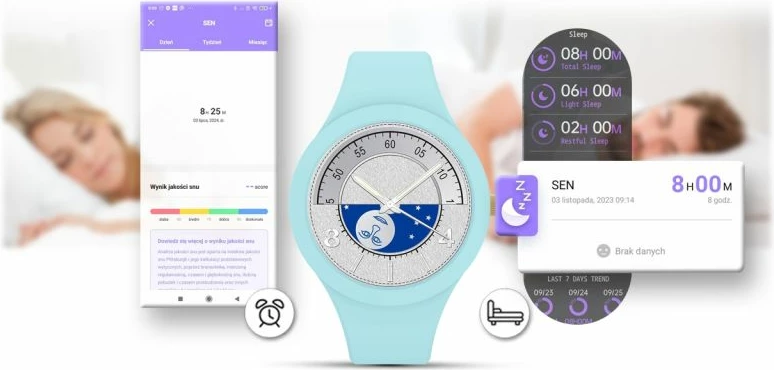Smartwatch për femra Gravity, blu