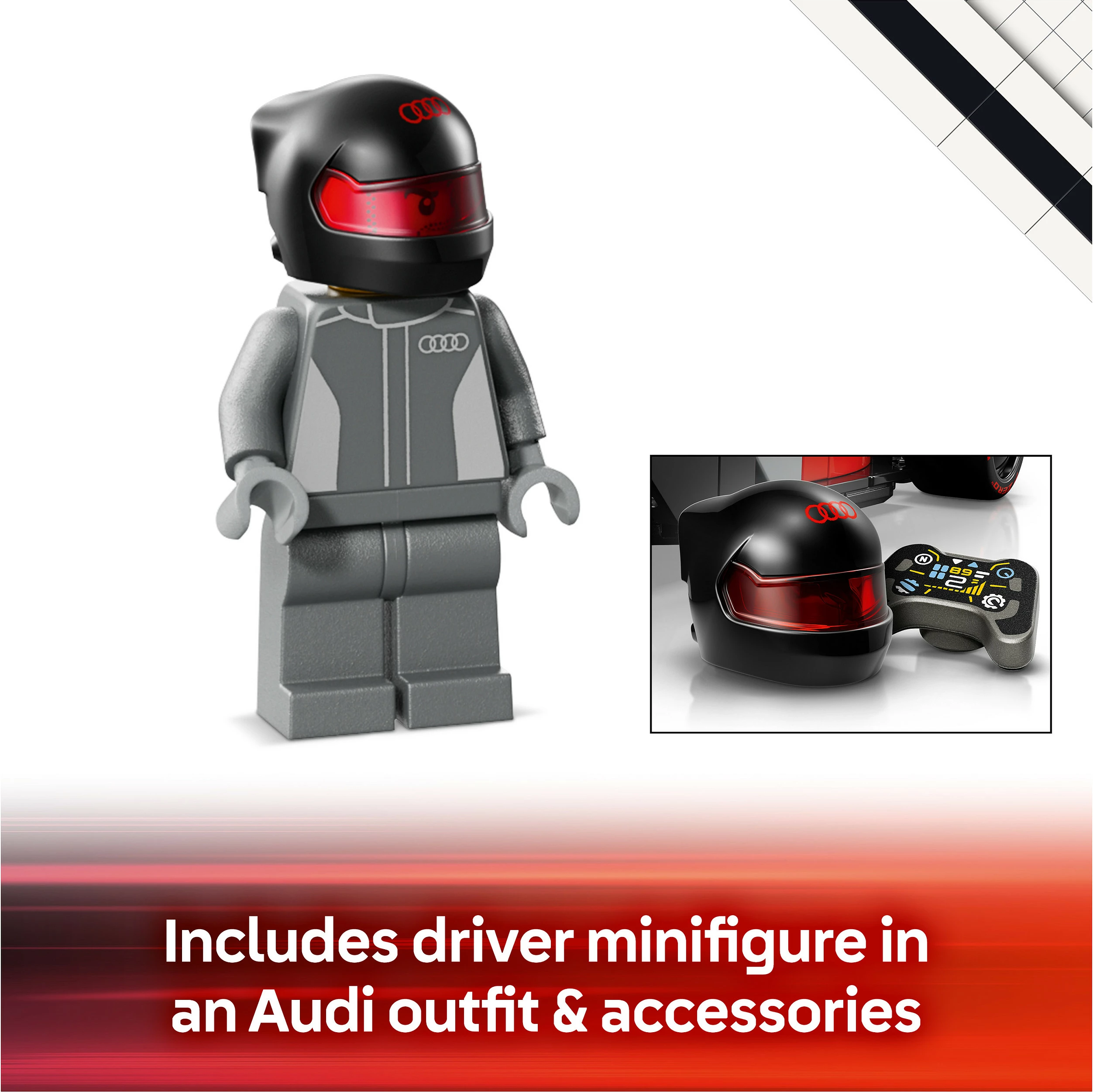 Set ndërtimi LEGO Speed Champions 77259 Audi Revolut F1 Team R26, 216 pjesë, multikolor